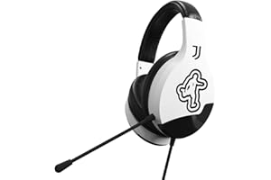PANTHEK Juventus Cuffie da gioco con microfono, cuffie gaming PS4, PS5, XBOX, Nintendo Switch, jack da 3,5 mm, cavo da 1,65m