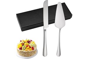 LPAMABA Set di Coltelli e Server per Torta Nuziale,Set da Taglio per Torta in Acciaio Inossidabile, Coltello Taglia Torte in Acciaio Inox,Palette per Torte per Matrimoni e Compleanni