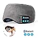 Produktbild Bluetooth Sleeping Eye Maske Kopfhörer, Travel Sleeping Kopfhörer 4.2 Bluetooth Eye Maske Handsfree Music Sleep Eye Shades Headset Built-in Speakers Mikrofon Washable Gray