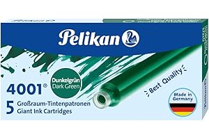 Pelikan GTP/5 - Cartucho tinta estilográfica, color verde oscuro