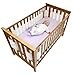 Safe Dreams 4-Sided Cot Wrap with 100% cotton surface (White)