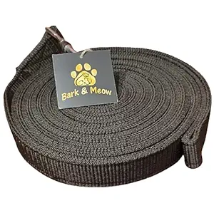 Bark & Meow Dog Leash Long Leash 10ft Length 1 inch Thick Nylon