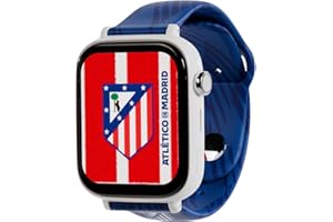 SaveFamily SaveWatch Plus 4G Edición Atlético de Madrid | Reloj Inteligente Niño con Localizador GPS, Llamada, Vídeo, Whatsapp, Música, Bluetooth, App Store | SIM Incluida - Correa de Silicona Azul