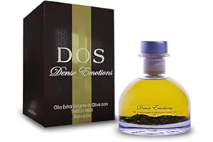 D.O.S. SPECIALITÀ AL TARTUFO SINCE 1940 DOS Tartufi - Huile d’olive extra vierge avec Truffes Noires | 100% BIOLOGIQUE | Production artisanale | Produit italien | Gourmet, 100 ml