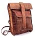 Produktbild Retro Echt Leder Roll-In Rucksack | CeCee Bags Damen - Lederwaren für Frauen | Stylischer Vintage Wanderrucksack im Used-Look für Ipad, Macbook, Laptop (13") | Uni, Schule, Arbeit und Freizeit