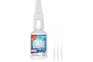VIOMIS 30g Clear Glass Glue - Strong Adhesive for Glass Bonding, Fast Drying, Invisible Repairs for Crafts, Jewelry, Crystals & More