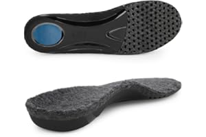 ‎RIEMOT riemot Falsche Lammwoll Orthopädische Einlegesohlen Damen Hohe Fußstütze Fersensporn Einlagen Winter Warme Komfort Schuheinlagen für Plattfüße,Plantarfasziitis,Fußschmerz Grau EU37