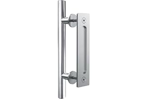 CCJH 30cm Poignee Porte Coulissante Poignee de Porte Acier inoxydable Double face Poigné, Argent