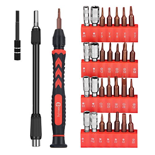 Geekbuying 38 Stück Präzisions Schraubendreher Set Reparatur Tool Kit für die Reparatur von iPhones, Android Handys, Tabletten, Computer, Elektronik und vieles mehr - 3