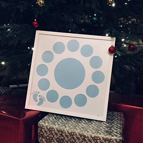 Christening or Newborn Large Photo Frame (blue background)