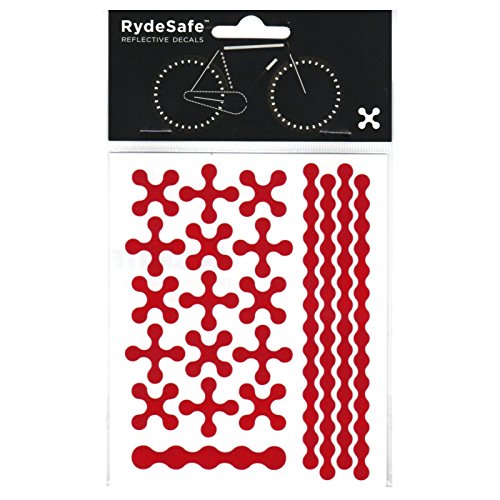 RydeSafe Modular Kit Small (rot) – Reflektierende Aufkleber fürs Fahrrad - 2