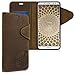 Price comparison product image kalibri Wallet Case for Huawei Mate 10 Lite - Genuine Leather Book Style Protective Cover with Card Slot - Brown