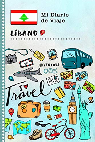 Libano Diario de Viaje: Libro de Registro de Viajes Guiado Infantil - Cuaderno de Recuerdos de Actividades en Vacaciones para Escribir, Dibujar, Afirmaciones de Gratitud para Niños y Niñas