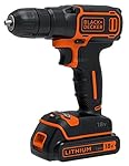 Black + Decker BDCDC18KB-QW Perceuse sans fil 18 V avec 2 batteries chargeur 3 h