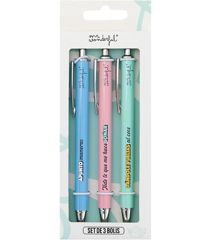 Mr. Wonderful Stifte-Set, 2 Stück – Mit Inspirierenden Botschaften Für Deine Träume & Ideen