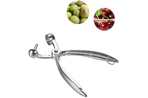 KGDUYC Dénoyauteur de cerises, denoyauteur olives,dénoyauteur de cerises, dissolvant de pierre d'olive en alliage d'aluminium, Outil de dénoyautage des jujubes,outil de retrait manuel