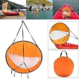 Majome Kayak Bateau Wind Sail canoë SUP Paddle Planche à voile avec fenêtre transparente Pêche Bateau gonflable hors-bord Drifting, orange