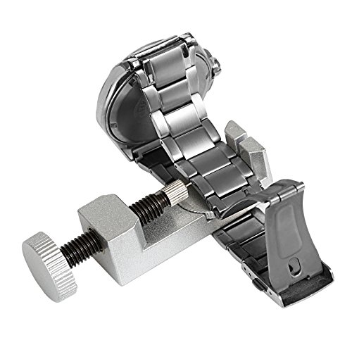 LIHAO Uhrmacherwerkzeug Stiftausdrücker mit Ersatzstifte Kettenbolzen Remover Uhrenarmband Reparatur Werkzeug - 5