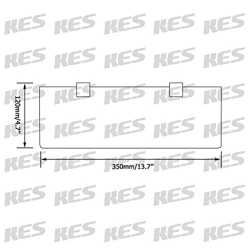 KES Badablage Glasregal Eckablage Glasbodenträger aus Edelstahl und Glas, Klar und Silber, BGS3201S35 - 2
