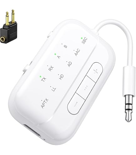 Adaptateur Avion Bluetooth Transmetteur Bluetooth 5.0 Et Adaptateur Audio Sans Fil Pour Récepteur Adaptateur Bluetooth