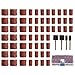 Produktbild esportsmjj 100 60/120/320 Körnung Drum Schleifen Kit Fit Dremel Rotary Werkzeuge mit 1/2 1/10,2 cm Schleifen spannfuttern
