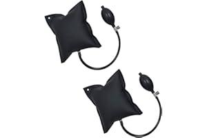 KAIAIWLUO Cunei Gonfiabili,2 Pack Gonfiaggio Pompa Ad Aria TPU Supporto Cuscinetto Air Pump Wedge per Finestrini Porte Mobili Riparazioni Auto Nero