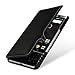 Produktbild StilGut Book Type Case mit Clip, Hülle Leder-Tasche für BlackBerry KEYone. Seitlich klappbares Flip-Case aus Echtleder für Das Original BlackBerry KEYone, Schwarz