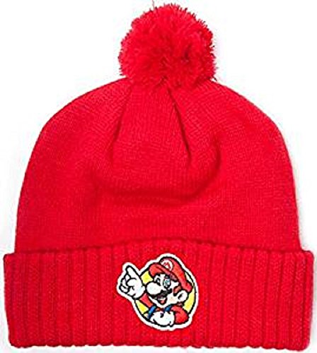 Preisvergleich Produktbild Nintendo Beanie Super Mario Strickmütze Rot Mütze Cap