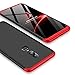 Price comparison product image JMGoodstore Oneplus 6 case, 360 Full Body Coverage Degree Protection 3 in 1 Combination Anti-Scratch PC Ultra-thin Shockproof Skin case cover for Oneplus 6 Screen Protector (Red+Black)