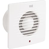 Rooster 10 cm (100&rsquo;) Aspirator Fan &ndash; 100 m&sup3;/h Flow | Ventilation for Bathroom, Kitchen and WC | Quiet, Energy Saving, 12W,