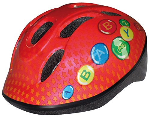 Walser Fille Casque vélo Kiddy Star Taille 48-54 cm Casque de vélo, Rouge, One sizeversal