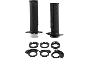 New MotoForge Dynamics Compatible With KTM Lock-On Grip Set - Black 22ml-handlebar SX EXC SXF 125 150 200 250 300 400 450 500 Also fits a wide range of makes and models YZF RM TS KX CRF DT…