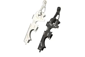 MZHICH 2 Pcs Multitool Keyring Camping EDC Pocket Tools EDC Camping Survival Camping Accessories Small Outdoor Survival Tools for Camping Survival Hiking