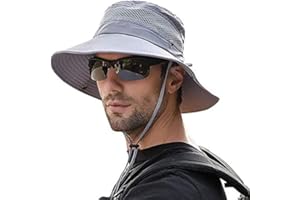 Yamepuia Men Women Sunscreen Cooling Hat Ice Cap Heatstroke Protection Cooling Cap Wide Brim Sun Hat with UV Protection