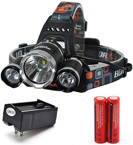 CXYP 10000LM XML T6 LED Recharge Headlamp Headlight Torch+charger +2x18650 Battery