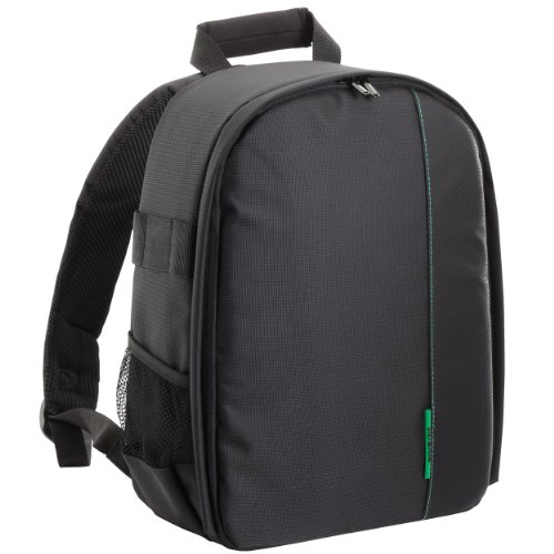 RIVACASE Spiegelreflex Rucksack – Hochwertige Kameratasche mit Zubehörfächern und hohen Tragekomfort - Schwarz