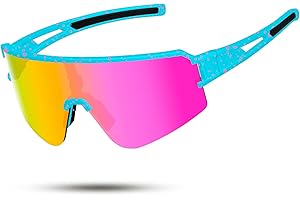 SPOSUNE Polarized Cycling Glasses for Men Women, UV400 Protection Sports Sunglasses for Baseball Running Fishing Riding