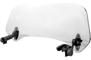 Aramox Vindruta, Justerbar Motorcykel Vindruta, Universal Justerbar Motorcykel Modifierad Vindruta Spoiler Luftdeflektor (Tra