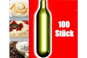 NEMT 100s 100 Stück N2O Sahnekapseln kompatibel zu Allen handelsüblichen Sahnebereitern Sahnespendern Cream Whipper Chargers