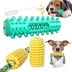 Dog Chew Toys for Aggressive Chewers Small Medium Breed, Dog Squeaky Toys, Puppy Chew Toothbrush Toys Dog Teeth Cleaning Toy Indestructible Durable Tough