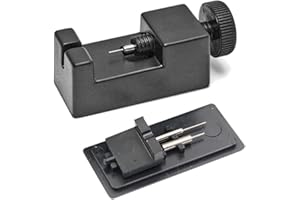 LAIYOHO 1 Stück Uhrenarmband-Reparatur-Werkzeug-Set mit 2 zusätzlichen Stiften, Werkzeug zum Entfernen von Armbandgliedern und Uhrengrößen (schwarz)