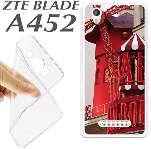 Case + Glass Screen Protector (Optional) ZTE Blade A452 Photo Moulin Rouge Paris prancia Love j439