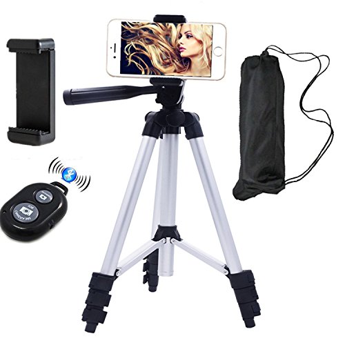 Veasion 102 cm Aluminum Kamera Handy Stativ Mobiltelefon Tripod Mit Kostenlosen Halterung Mit Drahtlosen Fernbedienung fr Iphone Universalen Smartphone und kamera