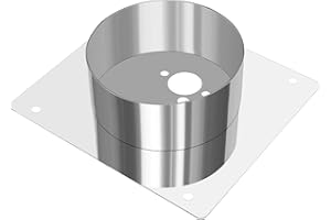 FASBET Diesel Heater Turret Plate 40mm Stainless Steel Diesel Heater Mounting Plate Bracket for Webasto Eberspacher Heaters Chinese Diesel Heater Accessories Diesel Heater Parts (40mm)