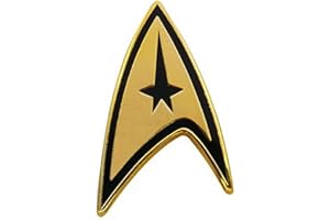Distrigeek Pin's Insigne Métal Discovery, Starfleet, Division Commandement, Enterprise, Badge, Collection, pour Homme ou Femme