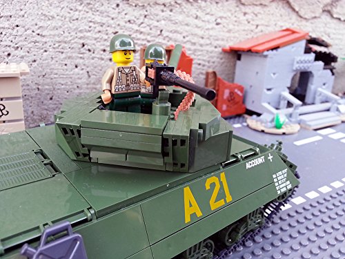 Modbrix 2475 – ★ US ARMY Jagdpanzer M-10 Wolverine Panzer inkl. custom US Army Soldaten aus original Lego© Teilen ★ - 5