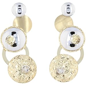 Gioiello Italiano - Glitter Ohrringe in 14kt bicolor