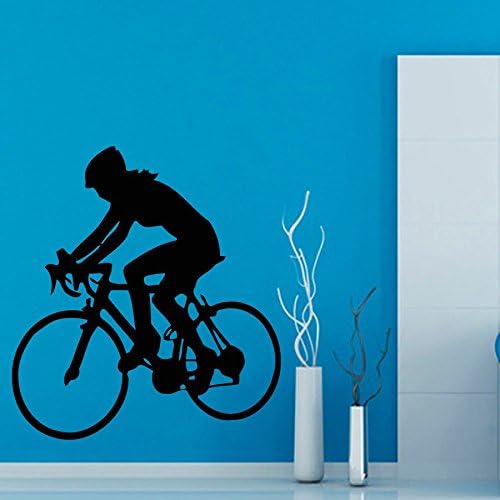 Cyclist Wall Decals Bicycle Rider Girl Room Sport Gym Wall Decor Decal Vinyl Sticker Home Decor Vinyl Art Wall Decor Nursery Room Decor