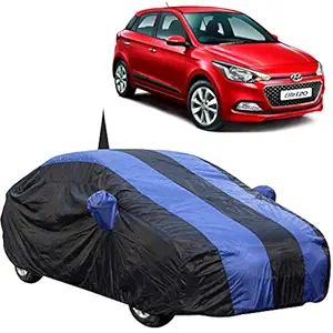 The Autostory 190 Taffeta Water Resistant Car Body Cover Compatible with Hyundai Elite I20 with Mirror & Antenna Pockets (Royal/Navy Blue)