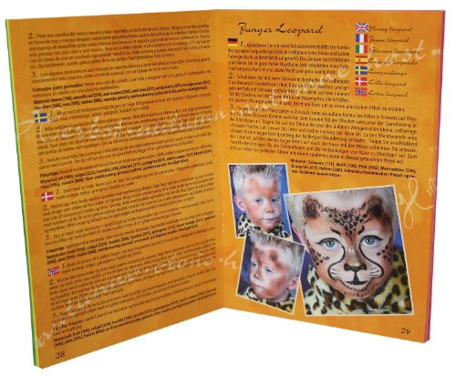 Eulenspiegel 212059 – Schminkset 5 Jahreszeiten, Schminkpalette, Pinsel, Schwämmchen und Anleitung, 16 Farben - 6